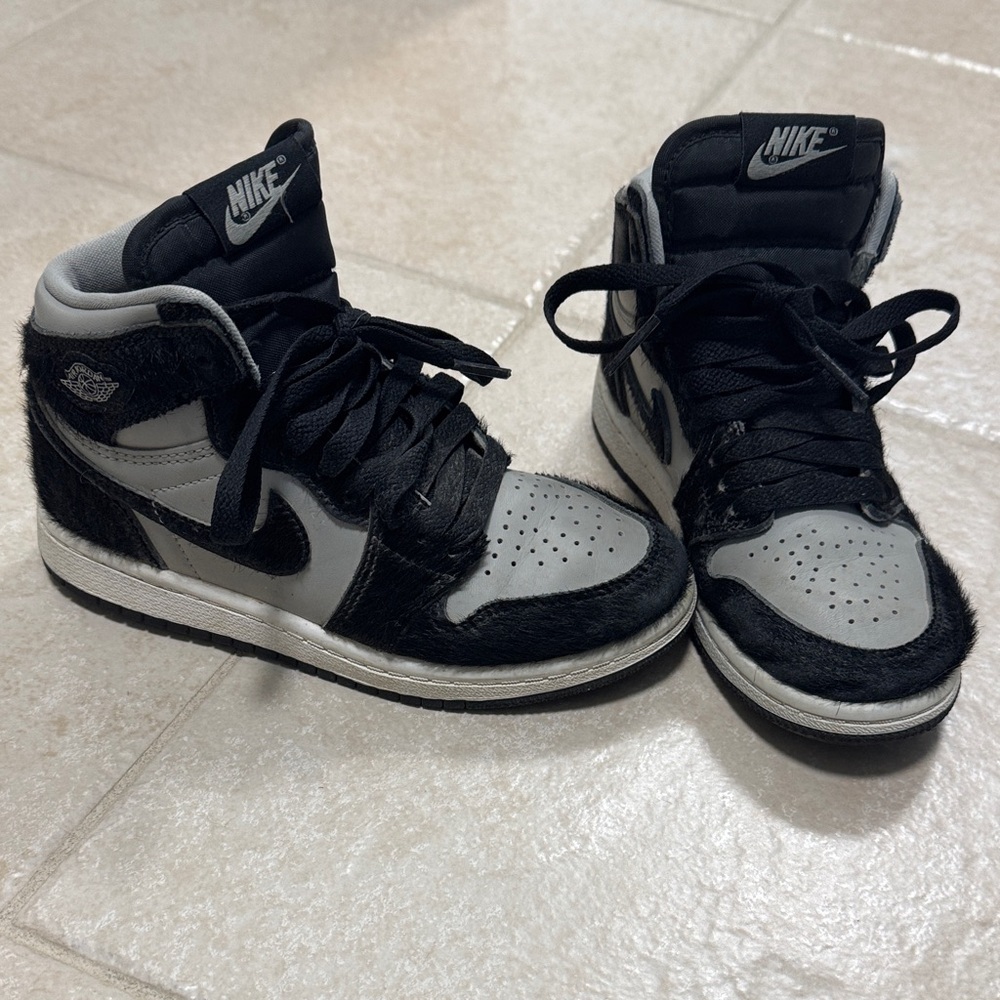 Nike Black and Gray High-Top Sneakers